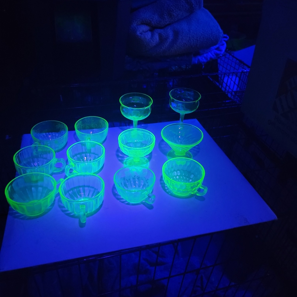 Assorted Glowing Glasses